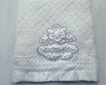 Baby Starters God Bless Baby blanket satin trim white teddy bear angel a... - $28.00
