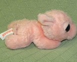 AURORA PINK PIG 7&quot; DREAMY EYE PLUSH STUFFED ANIMAL BABY PIGLET LAYING PI... - $4.50