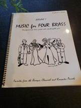 MUSIC  FOR FOUR BRASS, VOL. 1  BAROQUE, CLASSICAL  ROMANTIC.  KEYBOARD O... - $23.38