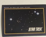 Star Trek Trading Card Vintage 1991 #1 Where No Man Has Gone Before - $1.97