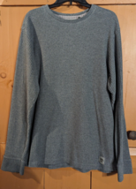 Timberland Shirt Mens L Gray Thermal Waffle Knit Long Sleeve Outdoor Pul... - £12.16 GBP