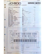 Roland JD-800 Synthesizer Keyboard Original Service Manual Notes Book Ja... - £62.29 GBP