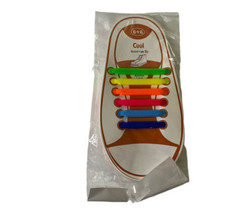 Cool Good-Bye Tie Anchor Lace 12 Pcs Silicone Shoelaces Rainbow Fits Most Shoes - £4.87 GBP