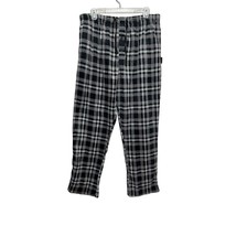 Greg Norman Mens Pajama Pants Multicolor Plaid Drawstring Button Fleece M - £15.31 GBP