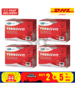 4 X Mega WeCare FERROVIT Iron, Folic acid and Vitamin B 12 Formula 50 Ca... - $121.92 CAD