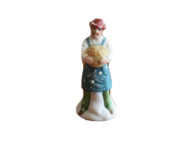 Speckled  Christmas Village Figurine Man Farmer Gourd 2.4&quot; Dept 56 Heritage - $9.43