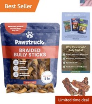 Organic 5” Braided Bully Sticks - Rawhide-Free Dog Chews for Aggressive ... - $61.00
