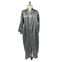 Vintage Christian Dior Monsieur Silver Robe Mens OS Lounge Coat 80s 90s - $109.68 CAD