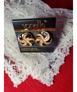 Vonelle Swarovski Crystal Surgical Steel Post Earrings With Black Inlay - €32,21 EUR