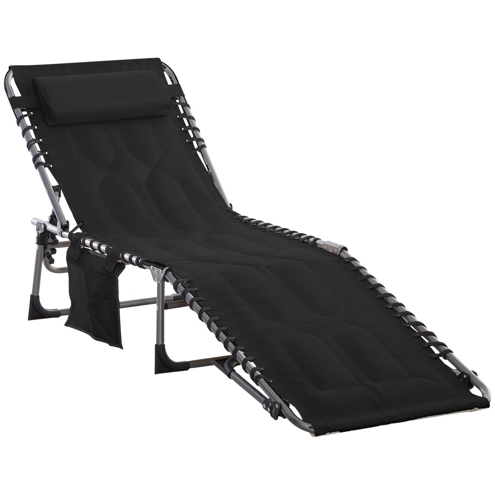 Folding Chaise Lounge Chair: Outdoor Recliner - $110.99