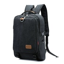 Canvas Casual Business Mens Laptop Backpack  2023 New Trend Simple Male Travel B - £137.82 GBP