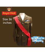 Army Sash Wool Sergeants Sgts Red Sash, Shoulder Red Acrylic Guard &quot;36 I... - $33.37 CAD