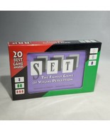 SET Family Game of Visual Perception Card Game Family Fun w Plastic Case... - £10.35 GBP