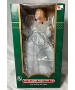 Trim A Home 10&quot; Angel Christmas Tree Topper with 10 lights in original box - $15.95