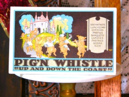 1920&#39;s Pig&#39;N Whistle Original Postcard, Restaurant Advertisement, Hollywood - £17.22 GBP
