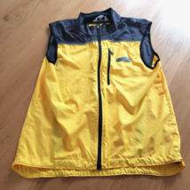 SUGOI Cycling Biking Vest Full Zip Windbreaker Shirt Yellow &amp; Black Size... - £19.67 GBP