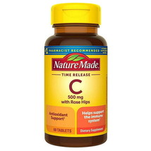 New Nature Made Vitamin C Tablets 500 mg (60 Ct) - £7.09 GBP