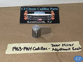 FACTORY ORIGINAL 1963-1964 CADILLAC CHROME DOOR MIRROR ADJUSTER KNOB - $39.59
