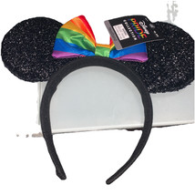 Disney Pride Rainbow Bow Black Minnie Mouse Ears Headband - Walgreens Ex... - $320.83 MXN