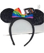 Disney Pride Rainbow Bow Black Minnie Mouse Ears Headband - Walgreens Ex... - $320.83 MXN