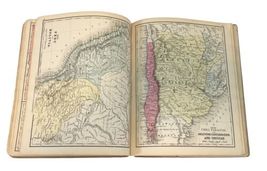 Antique 1875 Mitchell's School Atlas - 44 Color Copperplate World Maps image 8