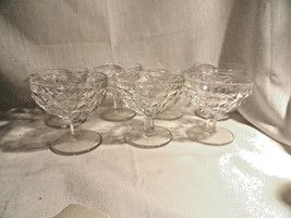 7 Whitehall Depression Glass Sherbets 3.5&quot; tall Mint Indiana - $23.99