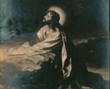 Vtg Cartolina 1910s Gesù Cristo IN Gethsemane Da Heinrich Hofmann - $25.54