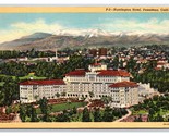 Huntington Hotel Pasadena California CA UNP Linen Postcard V24 - $2.92
