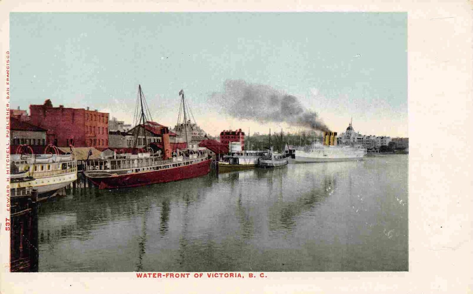 Primary image for Steamer Waterfront Victoria British Columbia Canada 1905c postcard