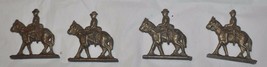 4 Vintage Lead Soldiers Calvary on Horse -Indian Wars/ Civil War possibly - £29.34 GBP