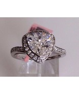 TGW 4 cts Stunning Trillion Lab Diamond/Accents Sterling Silver Ring SZ 8 - $38.40 CAD