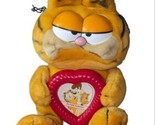 VINTAGE 1981 DAKIN GARFIELD HOLDING HEART PICTURE FRAME STUFFED ANIMAL P... - £46.38 GBP