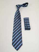 Men&#39;s Tie and Hankie Set Soft Microfiber Silky Vito Rofolo by J.Valintin VTR-18 - £19.93 GBP