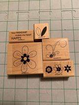 Stampin Up Friendship Blooms Rubber Stamp Set - £6.32 GBP