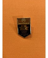 Olympics 1984 Los Angeles Motorola Blue Sponsor Lapel Pin #39 - $3.96