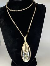 Vintage rhinestone and glass gemstone necklace - $34.16
