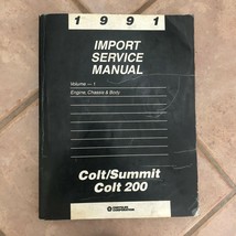 1991 Import Service Manual Volume 2 Electrical Colt/Summit Colt 200 FREE... - $5.75