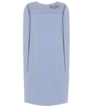 NWT 100% AUTH Max Mara Sospiro Cape Shift Dress In Blue $1135 US14/IT 48 - £308.06 GBP