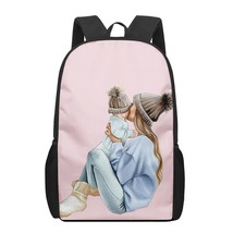girl Super Mom baby 3D Print School Backpack for Boys Girls Teenager Kids Book B - £64.82 GBP