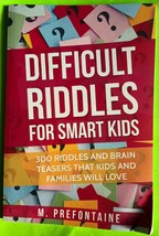 Difficult Riddles For Smart Kids: 300 Difficult Riddles and Brain Teaser... - £2.80 GBP