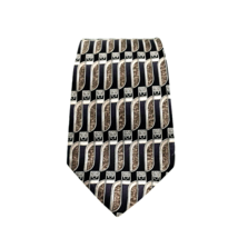 Stafford Executive 100% Silk Men&#39;s Ties Business Black Gray Shirt Accessory - £11.76 GBP