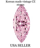 2x Marquis CZ Stones Size 10x5mm Marquee Cut Vintage Made In Korea￼ Cut/... - £22.92 GBP