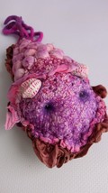 OOAK Toy Alien Pink Snail KamLy Felted Wool Fantasy Doll Creatures Art Galaxy - £58.40 GBP