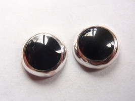 8mm Black Onyx 925 Sterling Silver Stud Earrings Corona Sun Jewelry - £18.03 GBP