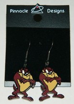 Looney Tunes Tasmanian Devil Figure Pair of Enamel Steel Pierced Earrings UNUSED - £9.15 GBP