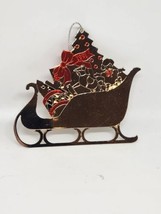 AVON Silverplate Christmas Ornament Sleigh Ride Fine Collectibles 1991 - £7.99 GBP
