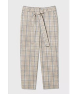 Women&#39;s A New Day High-Rise Plaid Tie Waist Straight Pants Size 8 NWT - $31.12 CAD