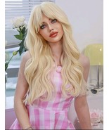 Blonde weavy wig, blonde curly wig, blonde wig with waves, blonde wig wi... - $48.02 CAD