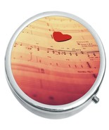 Sheet Music Notes Heart Medicine Vitamin Pill Box - $16.11 CAD