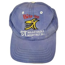 St Maarten NA Martin FWI BITE ME Shark Distressed Adjustable Ball Cap - £10.38 GBP